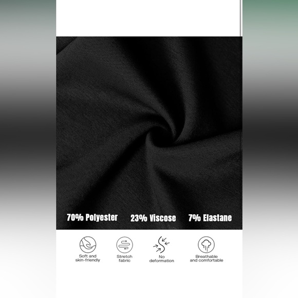 CHICME Black Wide-Leg Long Sleeve Jumpsuit | Elastic Waist | Size M | NWOT - Picture 5 of 13